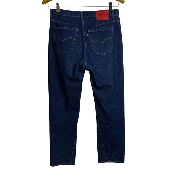 Levis LEJ Re-Issue Slouch Taper Jeans 27 Womens Blue Denim Relaxed Crop Stretch - Picture 2 of 12